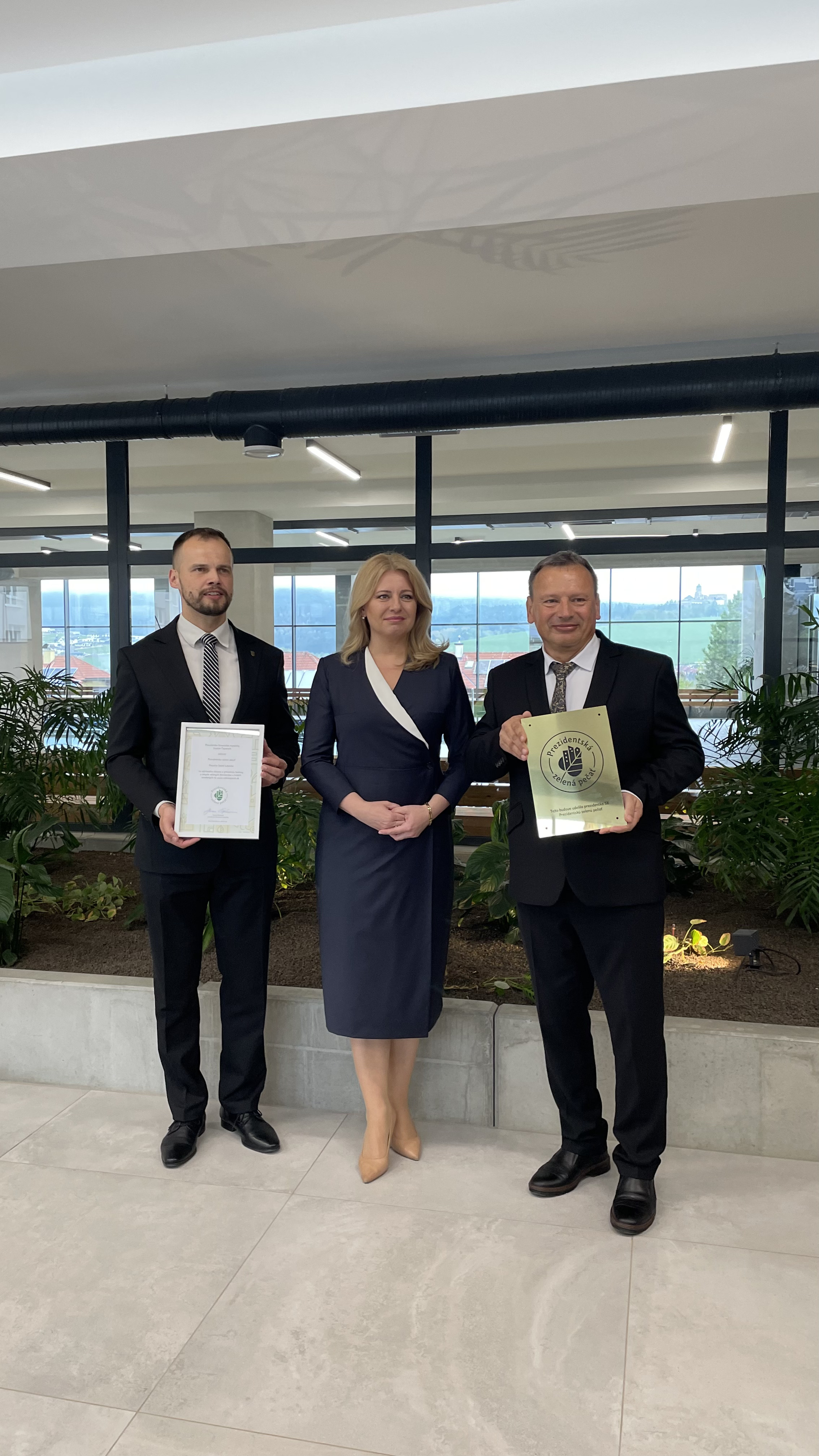 Zelená pečať od prezidentky SR